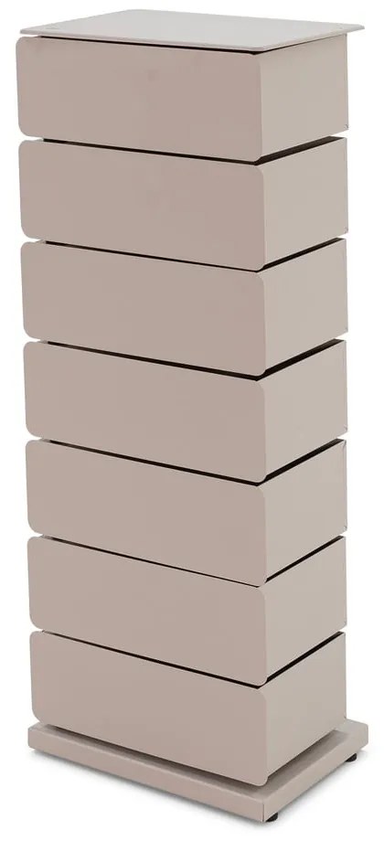 Cassettiera in metallo grigio-beige 37x98,5 cm Joey - Spinder Design