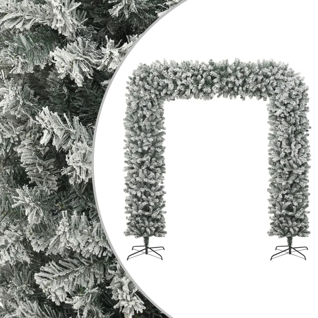 Albero Di Natale Ad Arco Innevato 240 Cm /