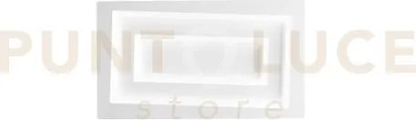 Applique a parete led hypnotic bianca 20w 2640lm cct 3000k 4000k 65...