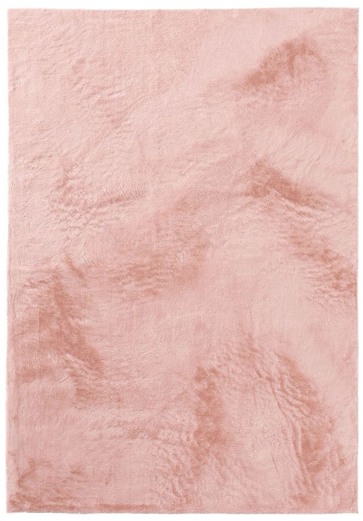 benuta Basic Tappeto di pelliccia Furry Rosa 160x230 cm - Tappeto design moderno soggiorno