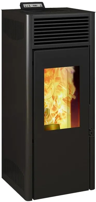 Stufa a pellet ventilata NOLA 10 PLUS 9.5 kW nero