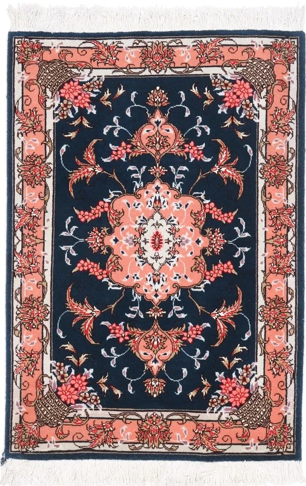 Tabriz Tappeto persiano 90x60 Rosa (Iran) Annodato A Mano