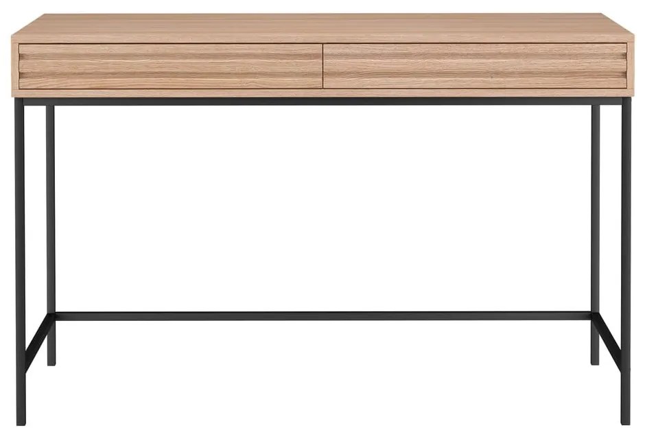 Scrivania con piano effetto rovere 50x120 cm Celine - Støraa