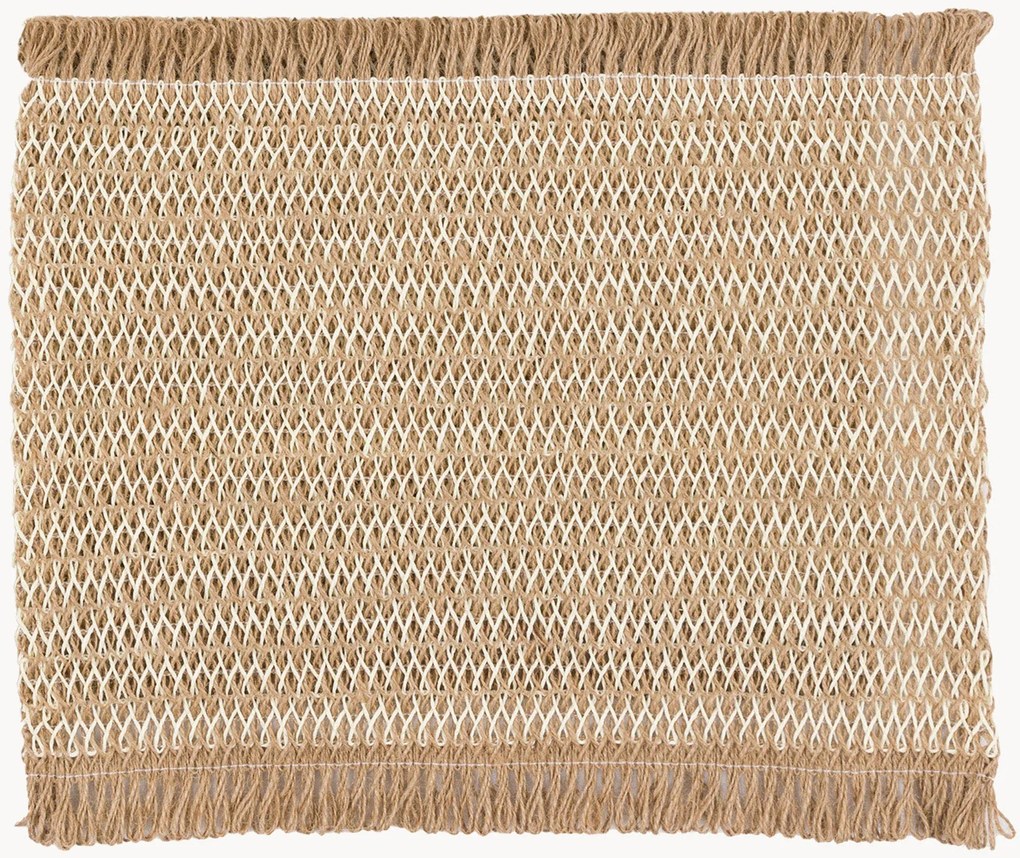Set di 4 tovagliette in iuta Striped
