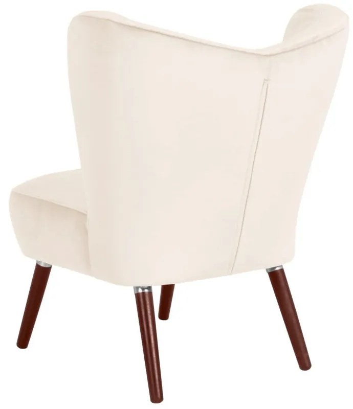 Poltrona in velluto crema Sari - Max Winzer