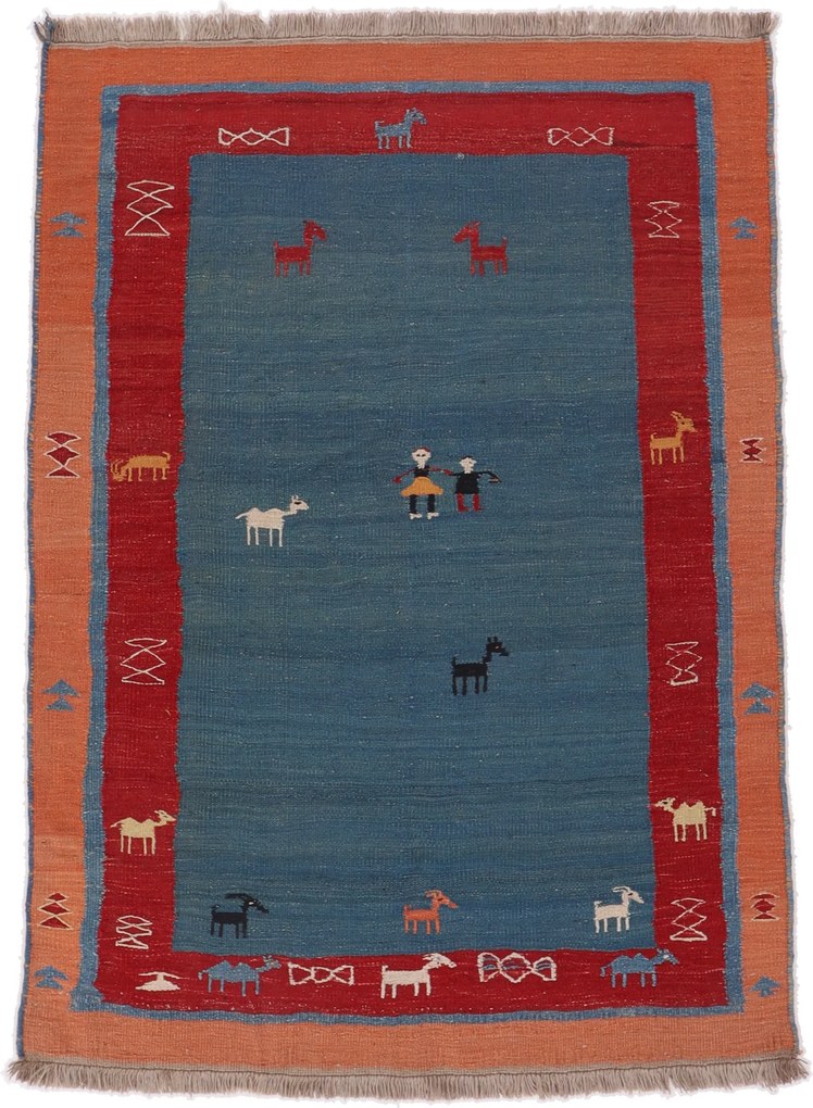 Kilim Tappeto persiano 160x220 (Iran) Tessuto A Mano