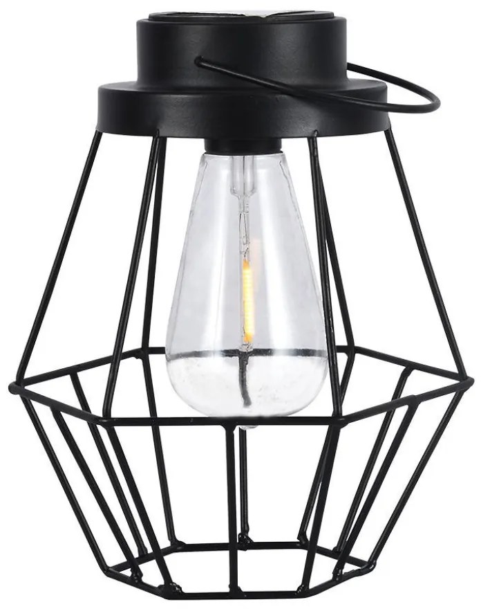 Lampada Solare LED da Terra 0.5W Vintage IP44 – Ricaricabile con Maniglia