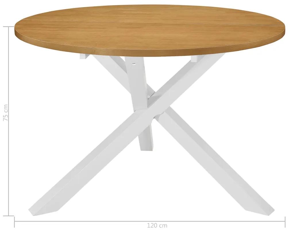 Tavolo da pranzo bianco 120x75 cm in mdf