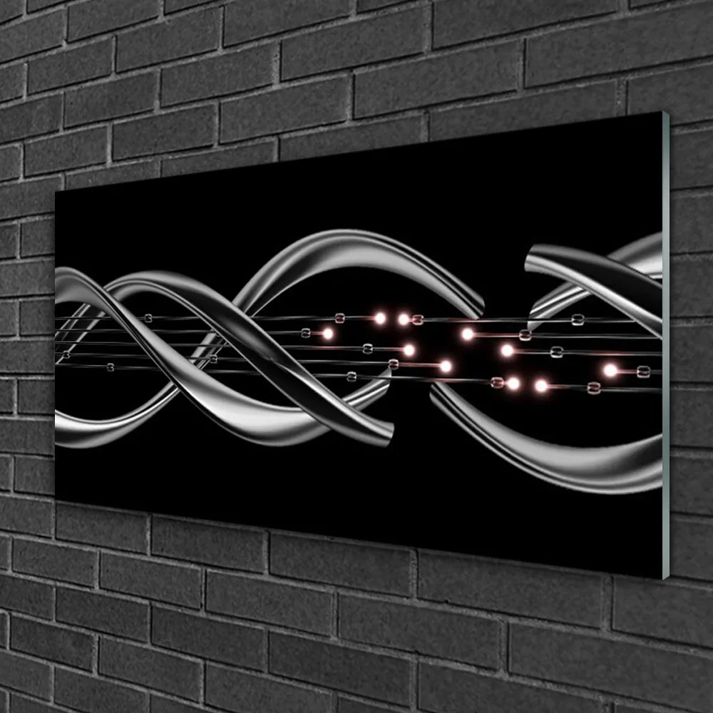 Quadro di vetro Grafica astratta 100x50 cm 2 appendini