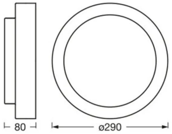 Osram - Plafoniera ORBIS MADRID 2xE27/10W/230V Ø 29 cm bianca