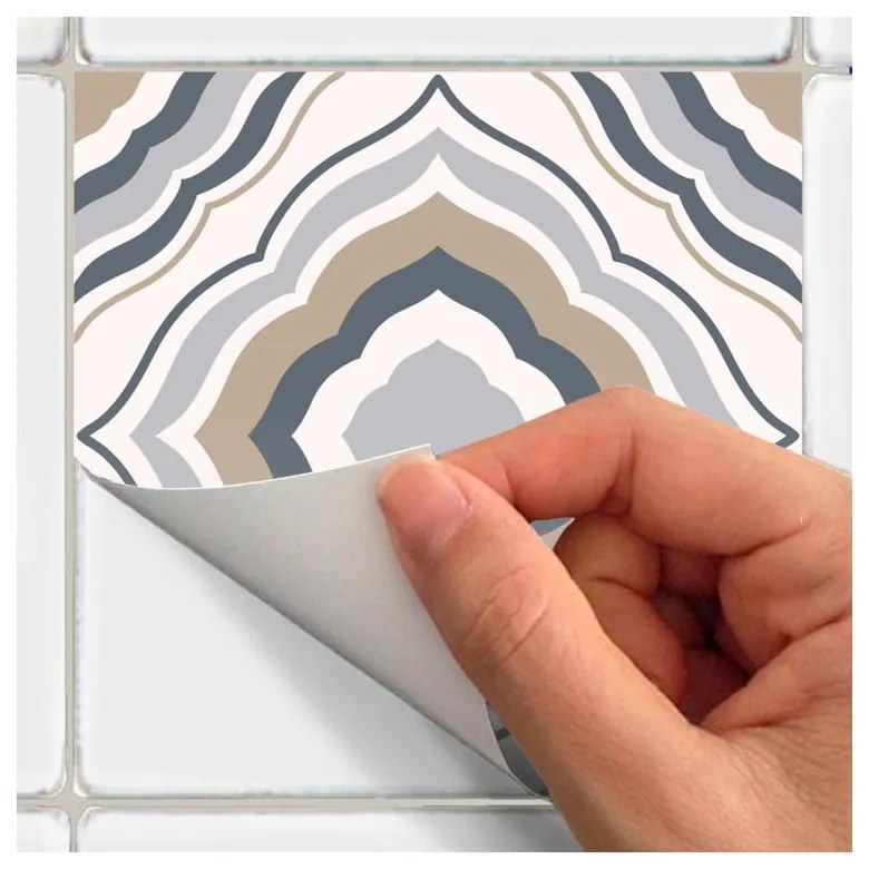 Set di 24 adesivi murali Decal Tiles Azulejos , 10 x 10 cm Giacomo - Ambiance
