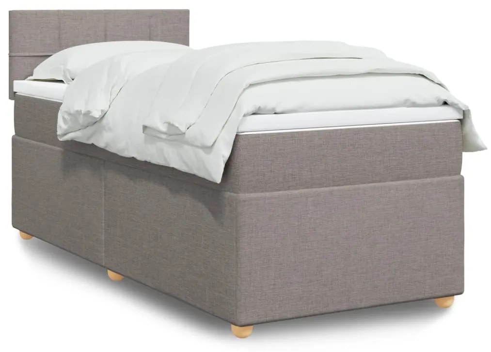 Giroletto A Molle Con Materasso Tortora 90x200 Cm İntessuto /