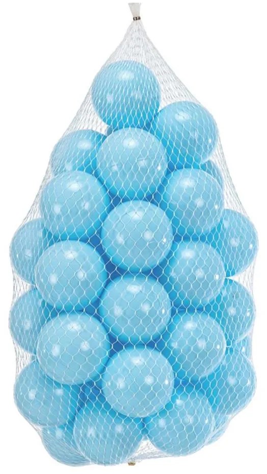 50 palline gioco in plastica Ø 7 cm, colore blu