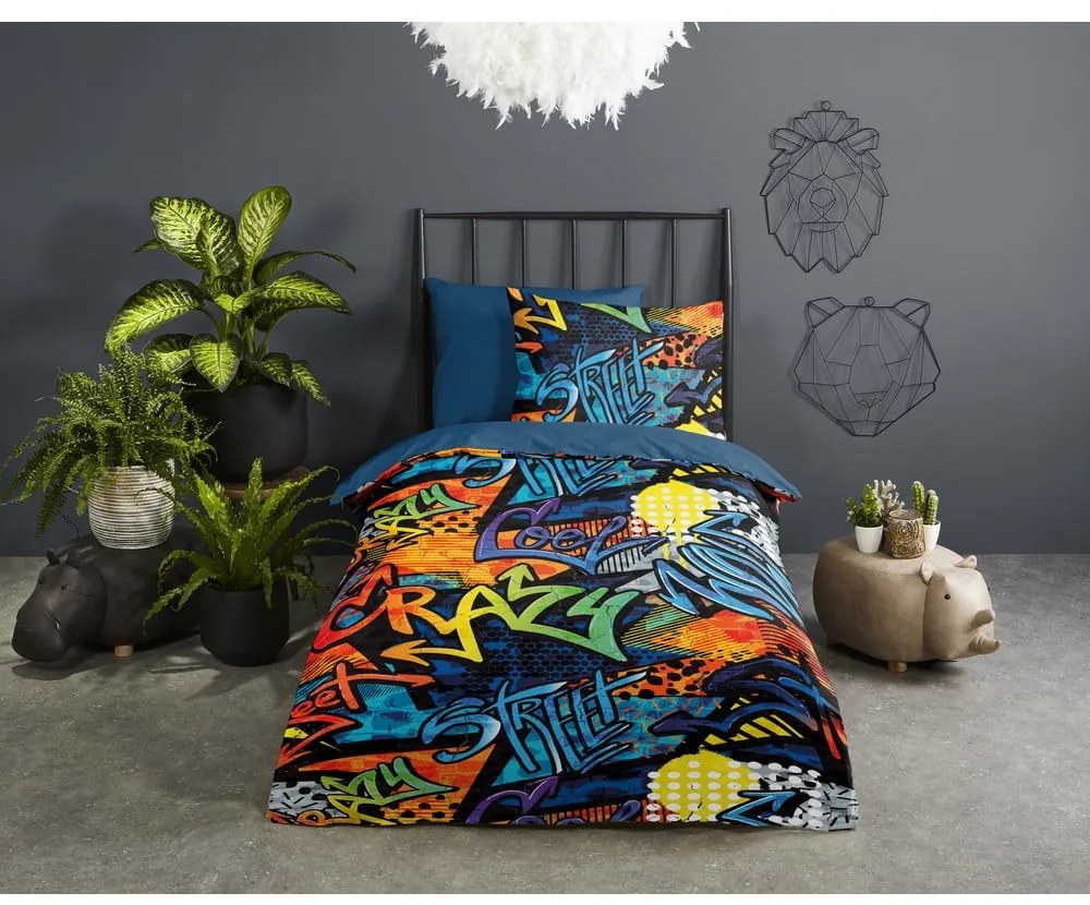 Set copripiumino e federa da bambini in microfibra per letto singolo ed esteso 140x220 cm Jeff – Good Morning