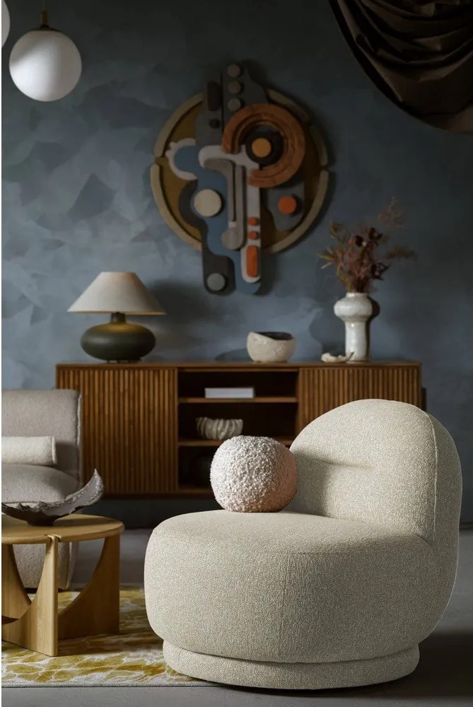Poltrona beige Ovo – Miuform
