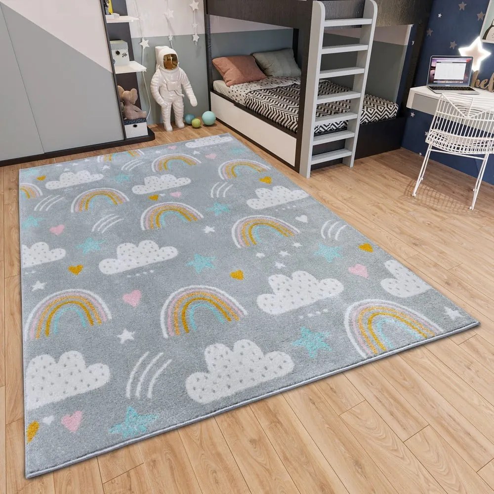 Tappeto grigio per bambini 160x235 cm Rainbow - Hanse Home