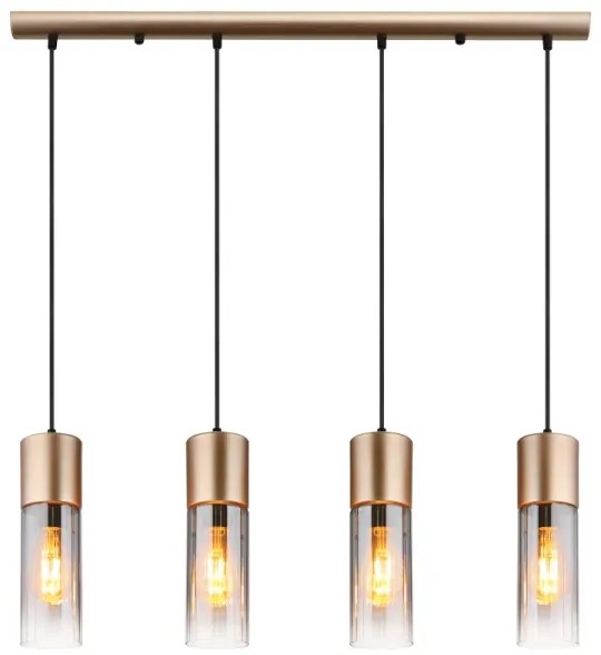 Globo 21000-4HCA - Lampadario a sospensione su cavo ANNIKA 4xE27/25W/230V