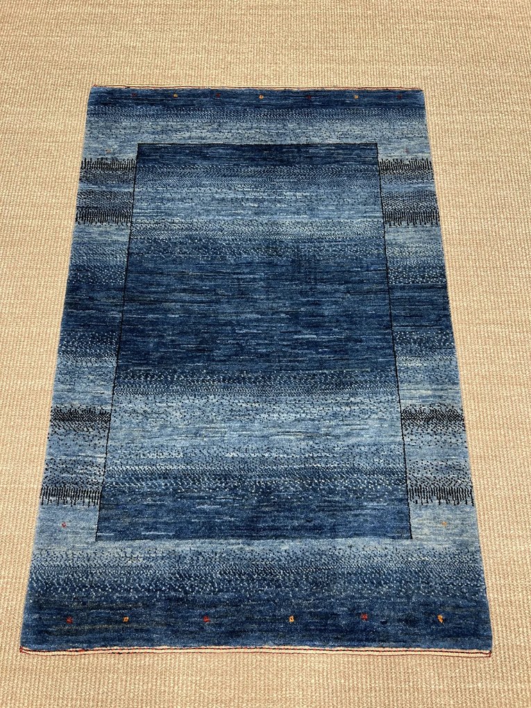 Loribaft Tappeto 80 x 120 Blu (Iran) Annodato A Mano