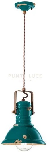 Sospensione d.23 industrial verde c1691(viv)