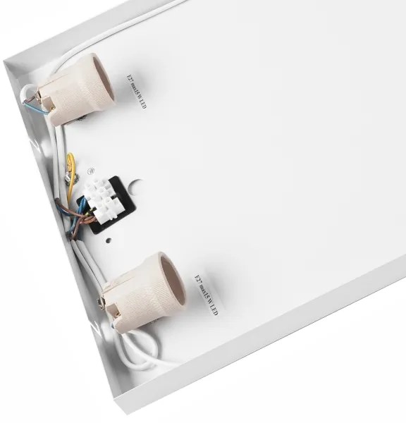 Plafoniera OAK SQUARE 4xE27/15W/230V 45x45 cm quercia