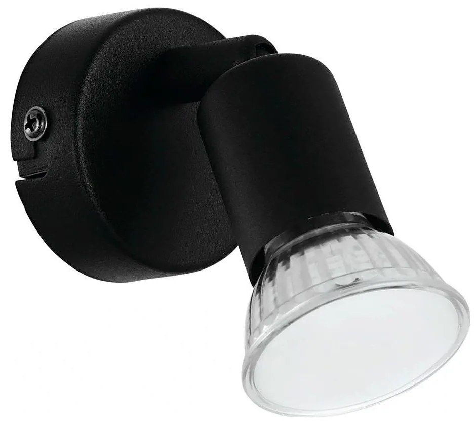 Eglo 780457 - Luce Spot da parete a LED ESCALERA 1xGU10/2,8W/230V 3000K nero
