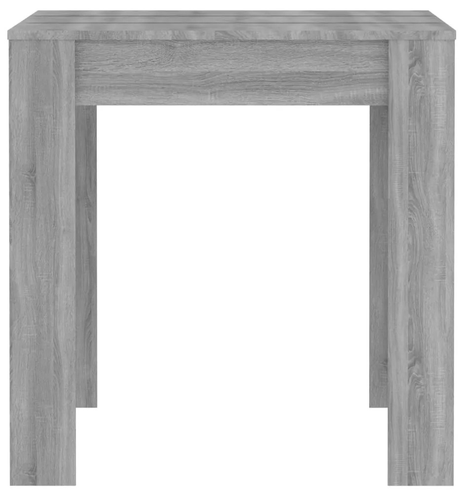 Tavolo da pranzo grigio sonoma 140x74,5x76 cm legno multistrato