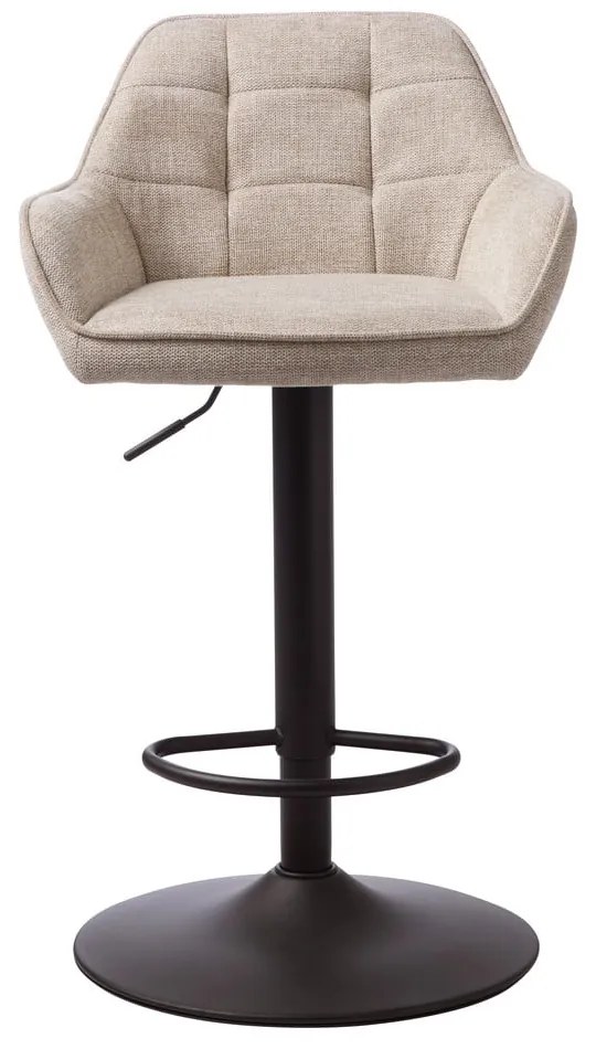 Sgabello da bar beige con altezza regolabile Nolan - Unique Furniture