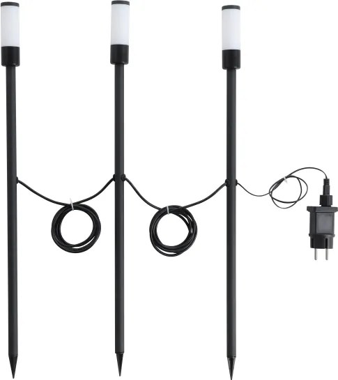 Eglo 902043 - Lampada da esterno LED RGB ZANCARO LED/1W/230V IP44 nera + telecomando