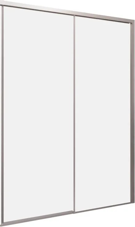 Porta doccia L 167-170 cm x H 200 cm, per nicchia in vetro trasparente SP. 8 mm, profilo argento