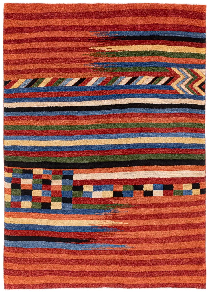 Gabbeh Tappeto persiano 170 x 240 Rosso (Iran) Annodato A Mano