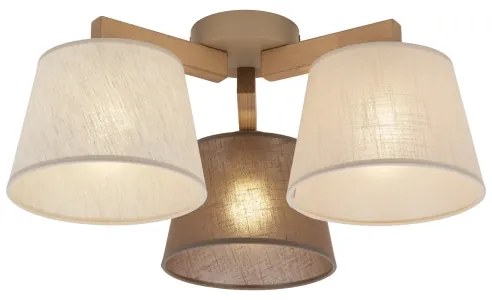 Brilagi - Plafoniera LATTE SABIA 3xE27/15W/230V pino/misto