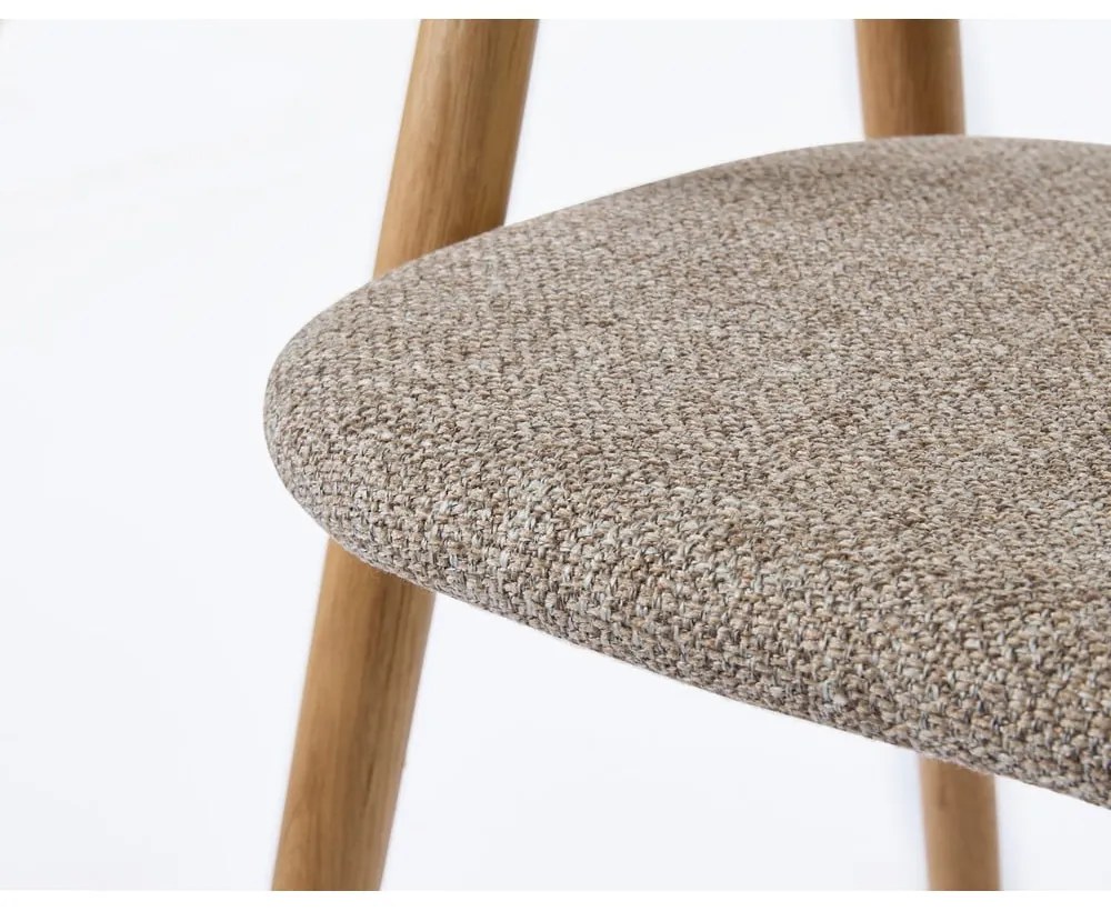 Sedia da pranzo in colore beige-naturale Relate - Unique Furniture