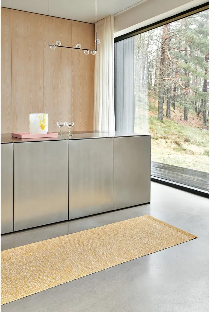 Passatoia da interno/esterno color senape 70x225 cm Sam Mustard – Pappelina