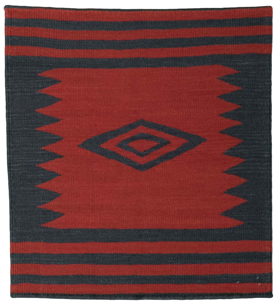 Kilim Tappeto persiano 80 x 90 Rosso (Iran) Tessuto A Mano