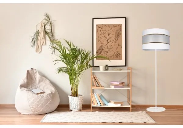 Lampada da terra CORAL 1xE27 / 60W / 230V bianca