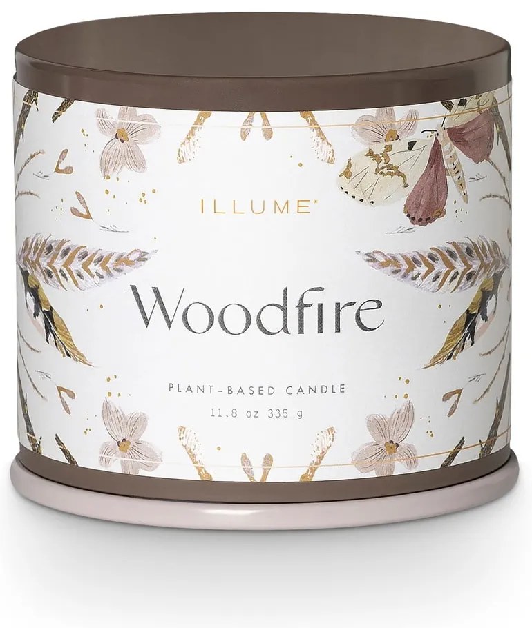 Candela di soia profumata tempo di combustione 50 h Woodfire - ILLUME x Bloomingville