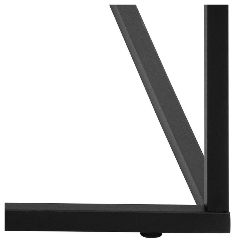 Tavolino nero con piano in marmo 55x110 cm Barossa - Actona