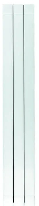 Radiatore acqua calda PRODIGE SUPERIOR in alluminio 1 colonna, 3 elementi, interasse 1400 mm, bianco