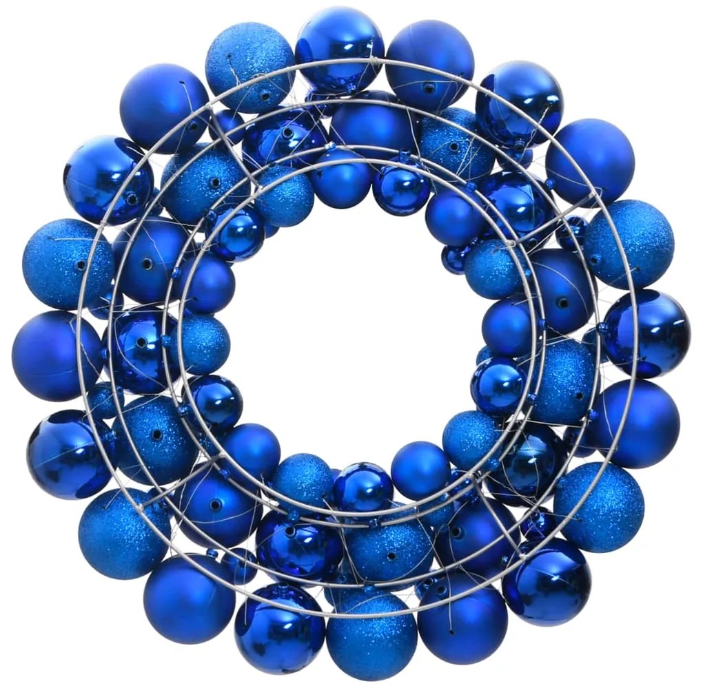 Ghirlanda di Natale in Polistirene 45 cm, Blu