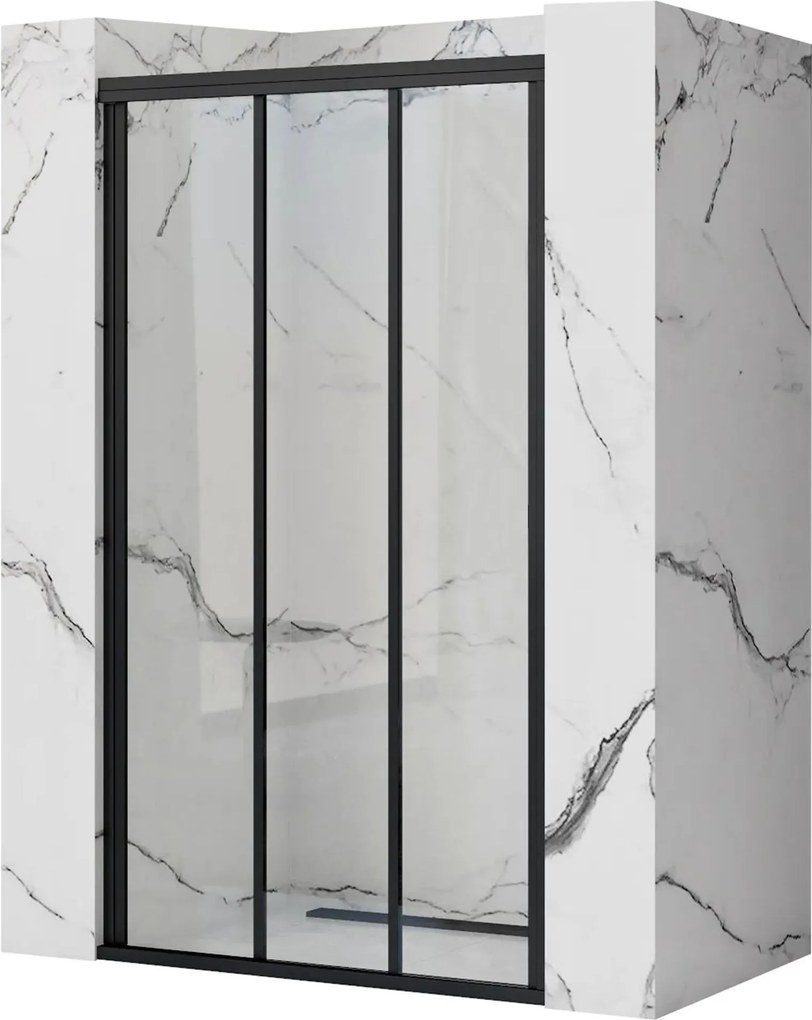 Porta doccia Rea Alex Black 100