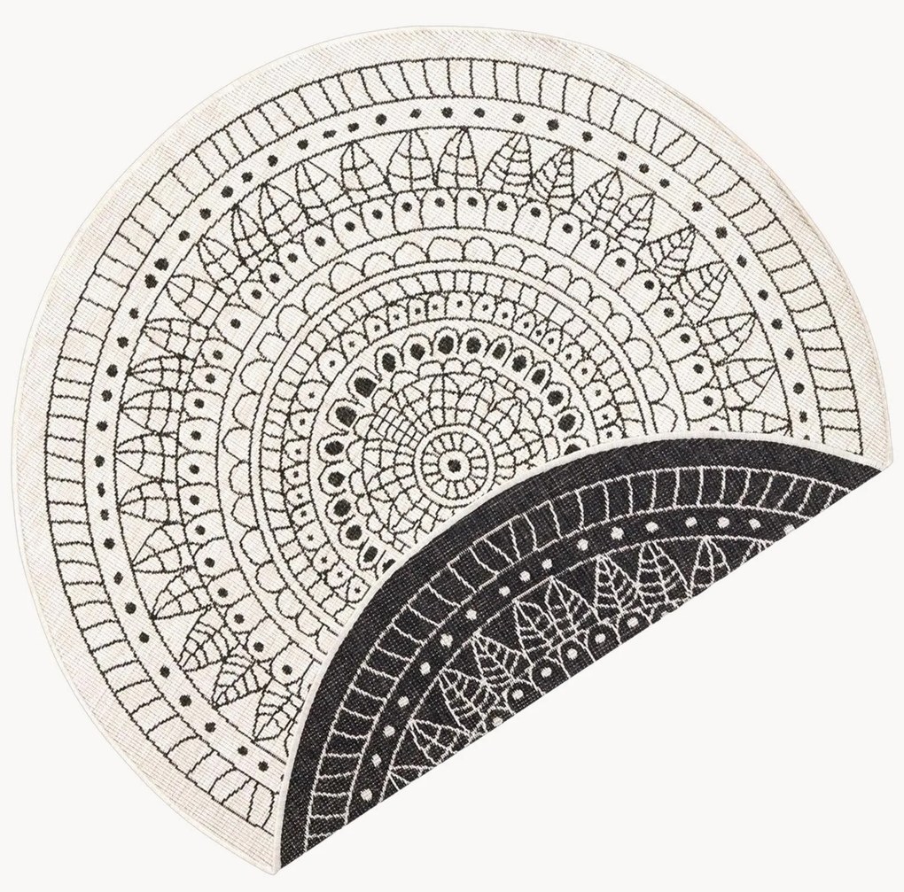 Tappeto rotondo reversibile per interni ed esterni Porto