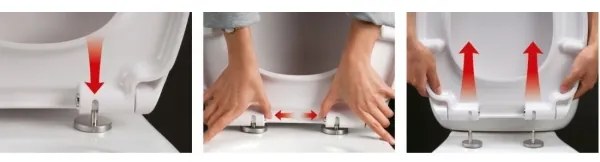 Sapho - Sedile del water SoftClose EDITA bianco