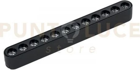 Lampada led lineare binario bernini 48v nero in alluminio e plastic...