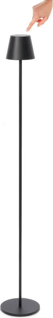 Lampada da Terra a Led  Ø17x115 cm in Metallo Etna Nera...