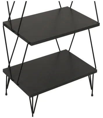 Libreria BALABAN 165x48 cm antracite/nero