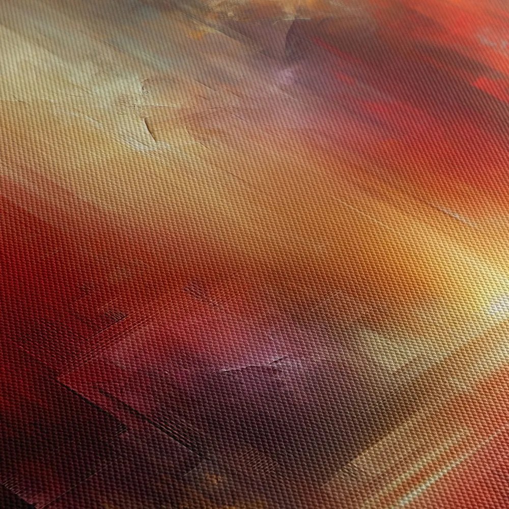 Quadro su tela – Bagliore nell’astratto di fuoco