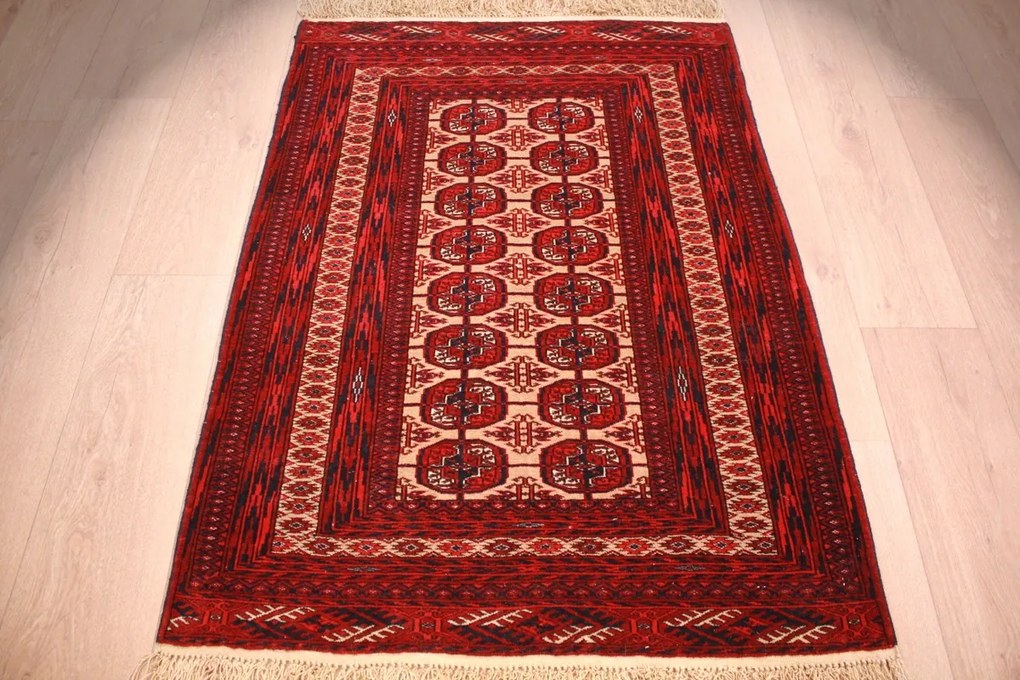 Turkmen Tappeto 130 x 90 (Afghanistan) Annodato A Mano