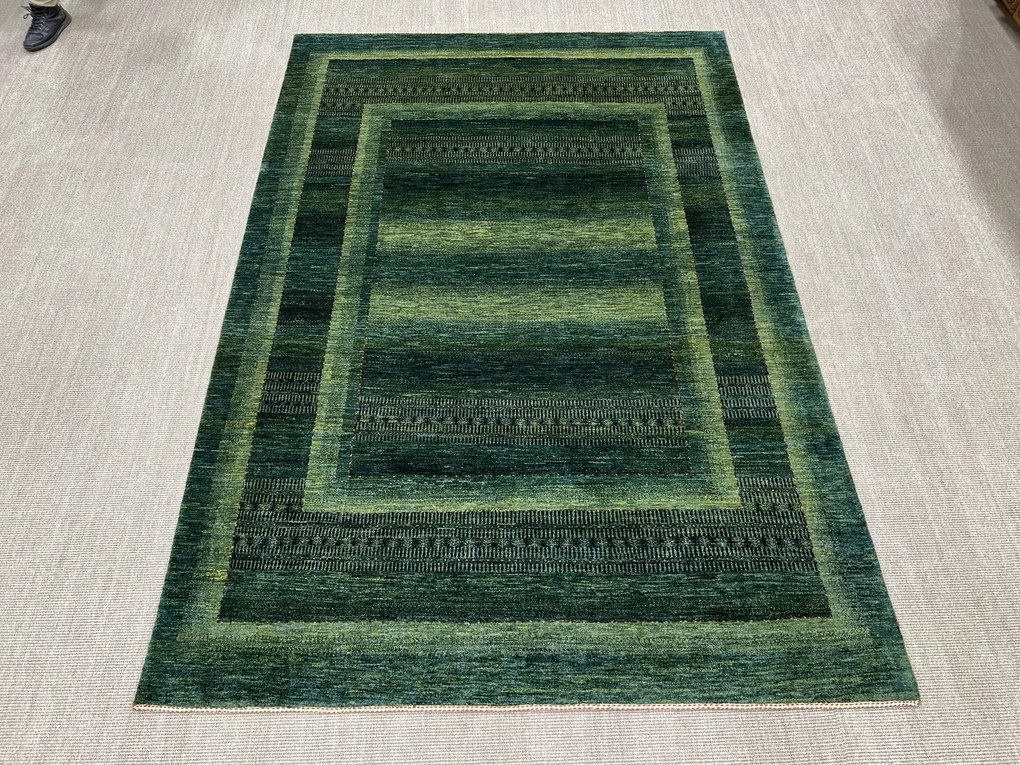 Loribaft Tappeto 200 x 290 Verde (Iran) Annodato A Mano