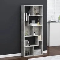 Libreria Grigio Cemento 67x24x161 cm in Truciolato 801881