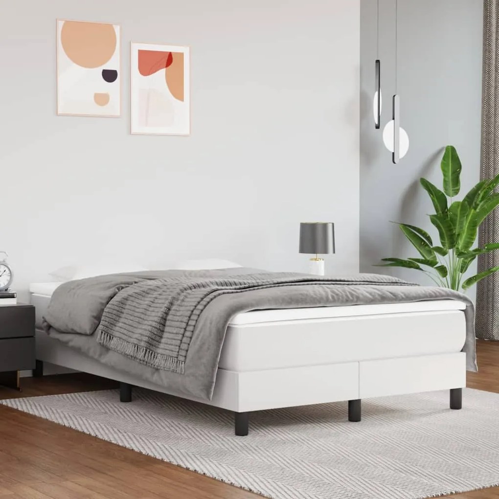 Materasso A Molle Bianco 120x200x20 Cm İn Similpelle /